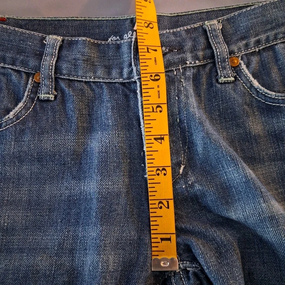 Women's 7 For‎ All Mankiind Flare Leg Dojo Jeans SZ 29 Style Embellished Pockets